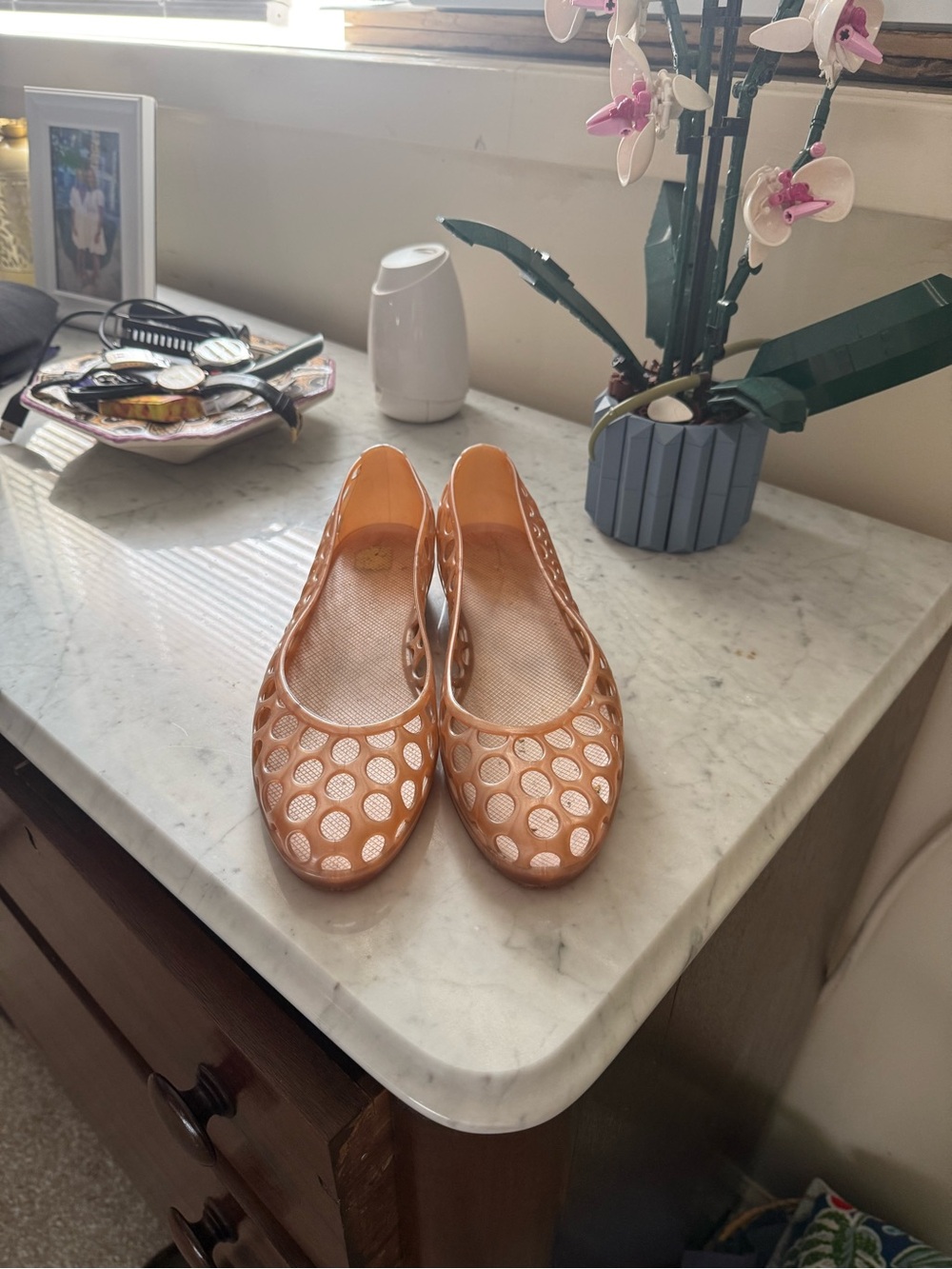 Marc Jacobs Perforated Jelly Ballet Flats